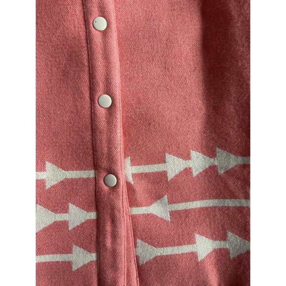 Lauren Moffatt Pink Wool Coat Size Small - Picture 5 of 7